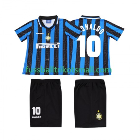 Fußballtrikots Inter Mailand Ronaldo 10 Retro Kinder 1997 1998 Kurzarm Heimtrikotsatz kaufen